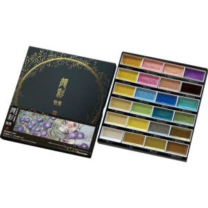 KURETAKE | Paleta 24 Acuarelas Metalizadas Ed Limitada