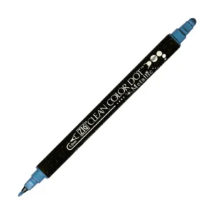KURETAKE | Rotulador doble punta ZIG Clean Color DOT Metallic - Blue