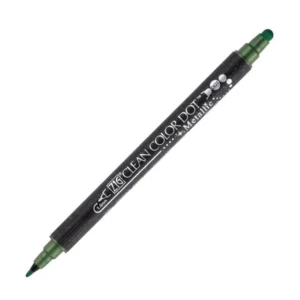 KURETAKE | Rotulador doble punta ZIG Clean Color DOT Metallic - Green