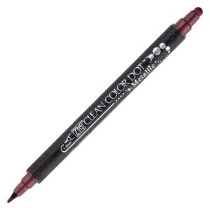 KURETAKE | Rotulador doble punta ZIG Clean Color DOT Metallic - Red
