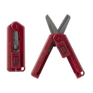 MIDORI | Tijeras Serradas Compactas XS - Dark Red
