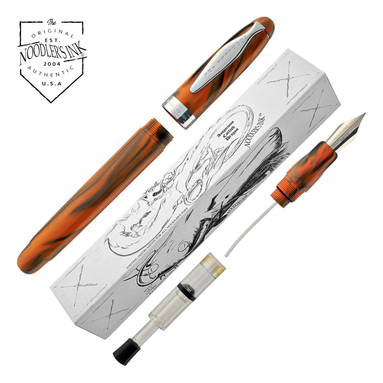 NOODLER'S | Pluma Estilográfica Pistón AHAB FLEX - Brazos River - Imagen 4
