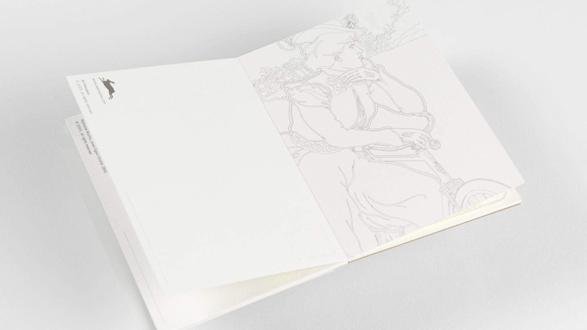 THE PEPIN PRESS | Libro postales A6 para acuarela - Art Nouveau - Imagen 4