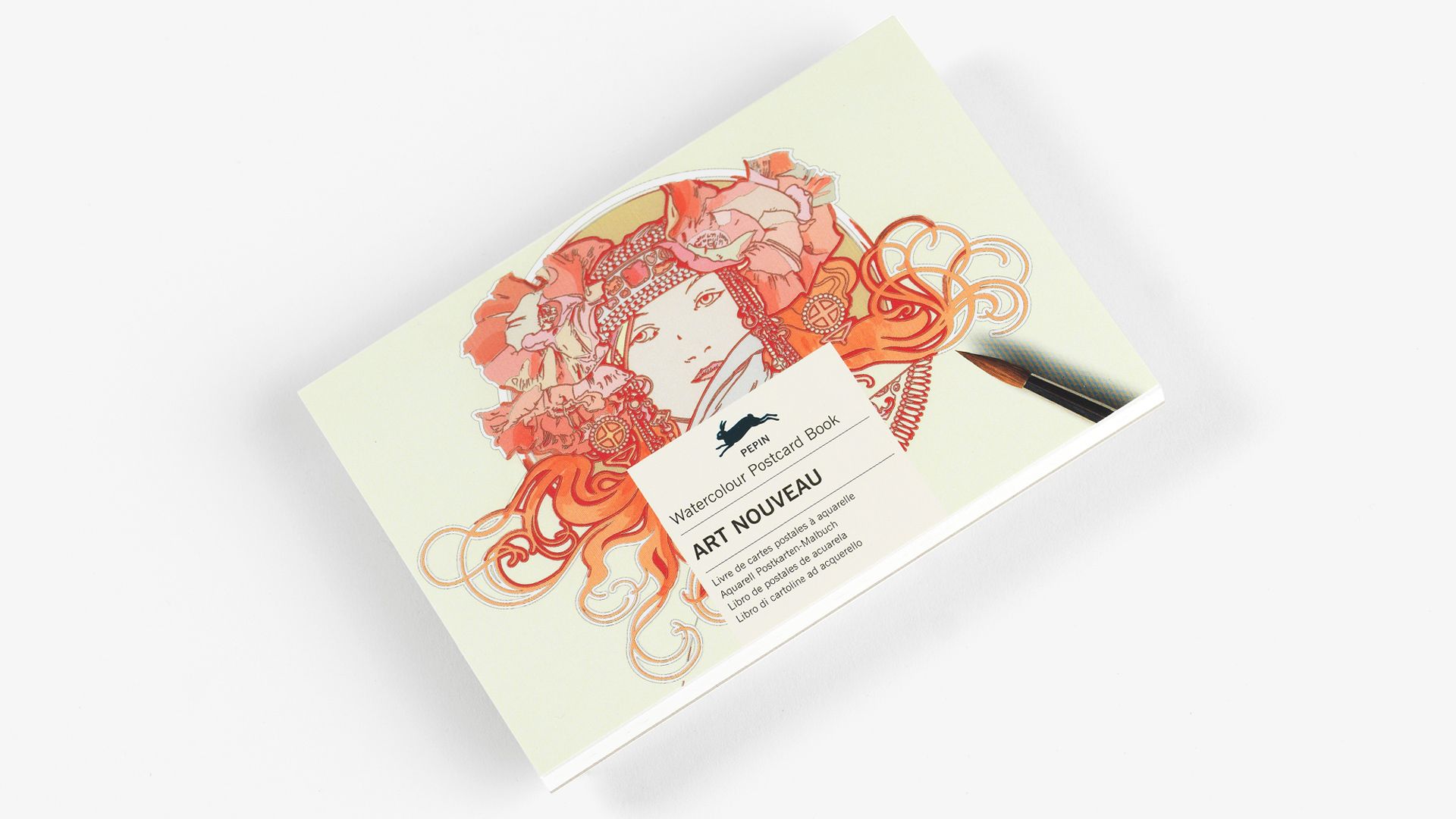 THE PEPIN PRESS | Libro postales A6 para acuarela - Art Nouveau