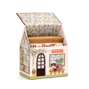 1CANOE2 | Set 20 Tarjetas Ilustradas y 20 Sobres en Caja - Flower Shop