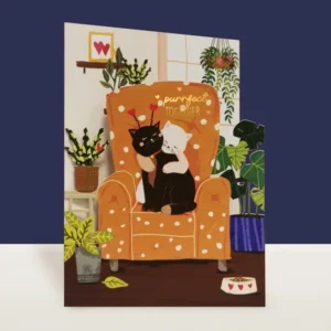 ALLJOY DESIGN | Tarjeta Felicitación Amor - Purrfect Together