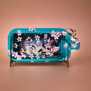 ALLJOY DESIGN | Tarjeta de Felicitación 3D - Message in A Bottle - Cherry Blossom and Swallows