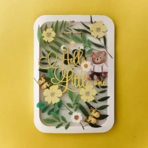 ALLJOY DESIGN | Tarjeta de Felicitación Nacimiento - Delicate floral