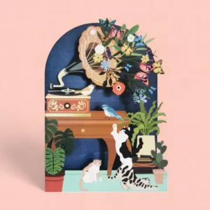ALLJOY DESIGN | Tarjeta de Felicitación - Record player