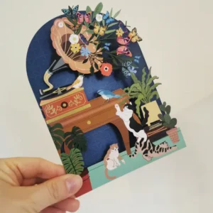 ALLJOY DESIGN | Tarjeta de Felicitación - Record player