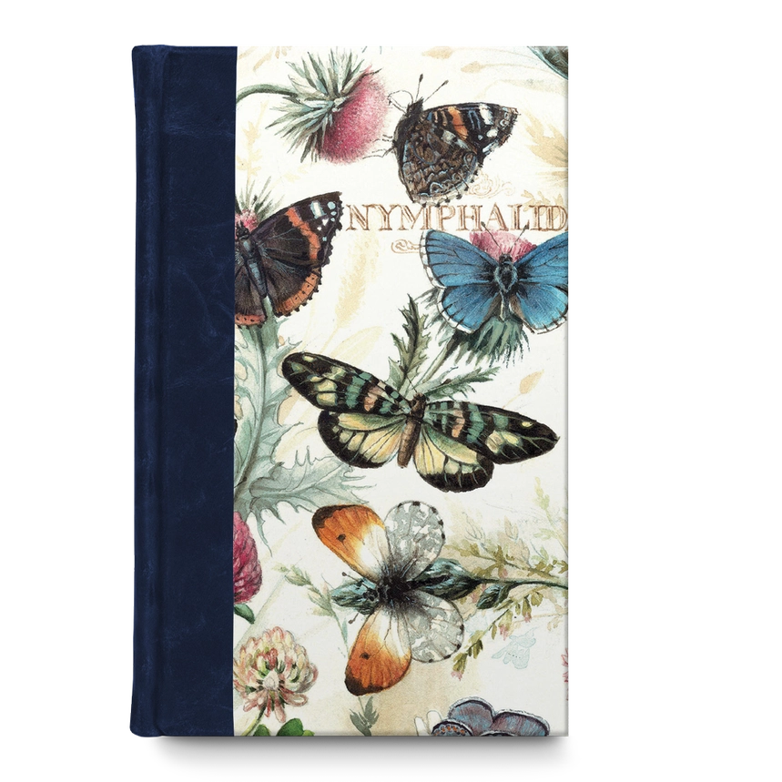 BOMO ART | Cuaderno Scrapbook Journal Liso A5 Cuero - Skybambi Butterflies