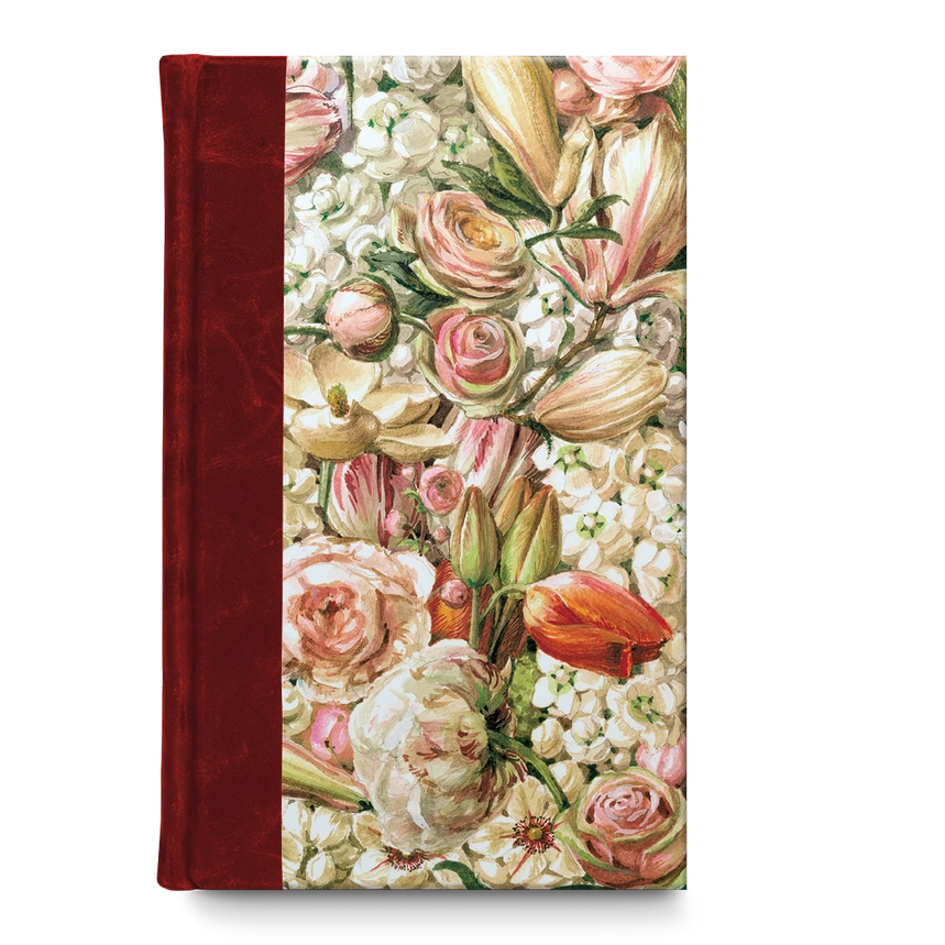 BOMO ART | Cuaderno Scrapbook Journal Liso A5 Cuero - Skybambi Tulips