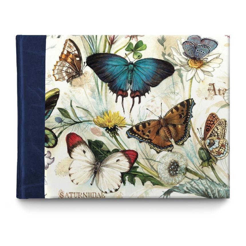BOMO ART | Cuaderno Sketchbook Cuero A5 Liso - Butterflies