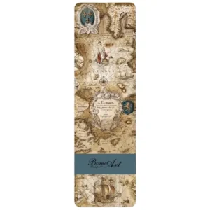 BOMO ART | Marcapáginas Artesanal + notas - Sailing Map