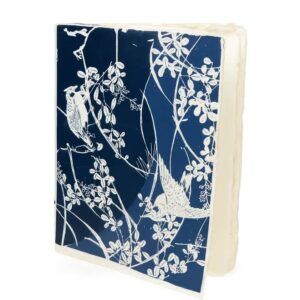 EPIGRAM | Cuaderno A5 Liso Artesanal Algodón - Katagami Bird
