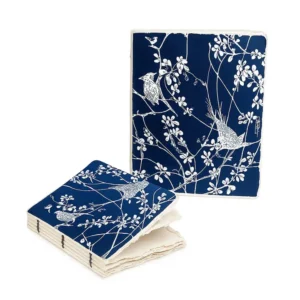 EPIGRAM | Cuaderno A5 Liso Artesanal Algodón - Katagami Bird