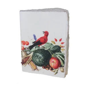 EPIGRAM | Cuaderno A5 Liso Artesanal Algodón - Red bird Nassau