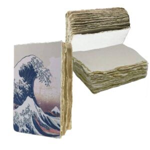EPIGRAM | Cuaderno A5 Liso Artesanal Algodón - Hokusai