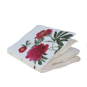 EPIGRAM | Cuaderno A5 Liso Artesanal Algodón - Peony Nassau