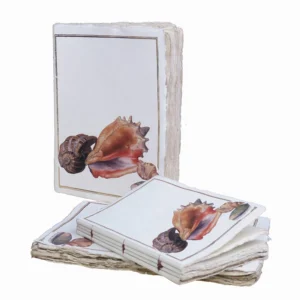 EPIGRAM | Cuaderno A5 Liso Artesanal Algodón - Shell Nassau