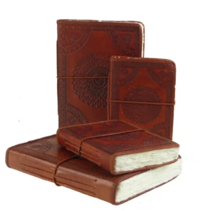 EPIGRAM | Cuaderno A6 Liso Artesanal Algodón - Camel Leather