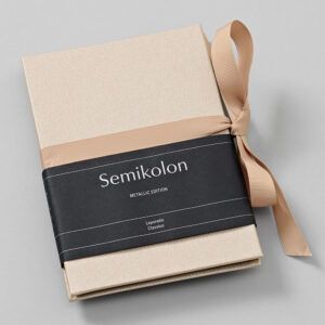 SEMIKOLON | Álbum Fotos B6 Leporello METALLIC - Satin Champagne