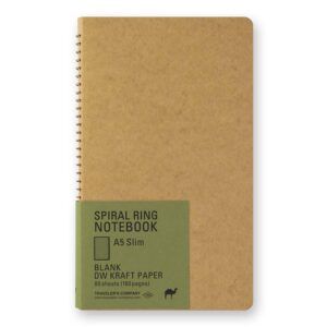TRAVELER'S COMPANY | Spiral Ring Notebook A5 Slim - Papel DW Kraft