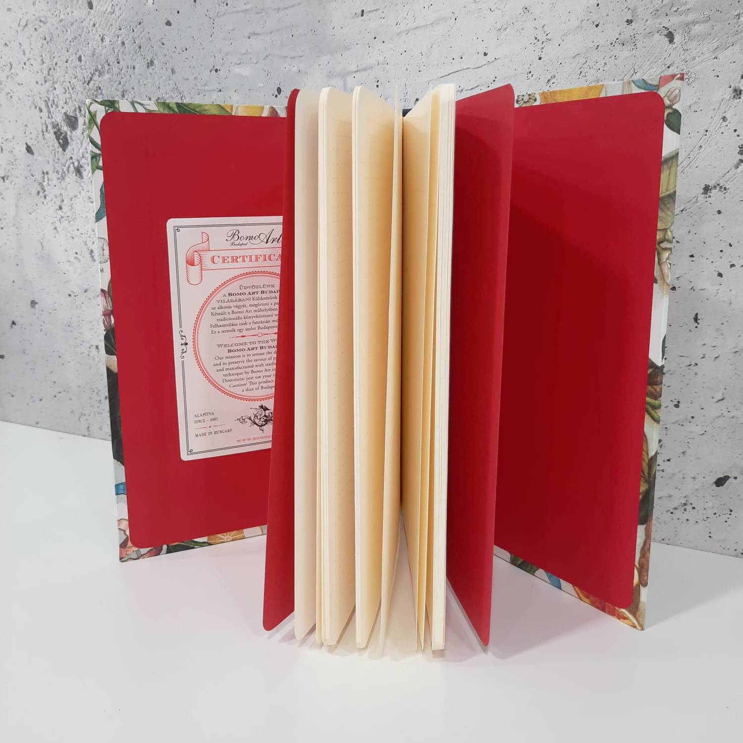 BOMO ART | Cuaderno Bullet Journal Malla puntos A5 Cuero - Roses - Imagen 6