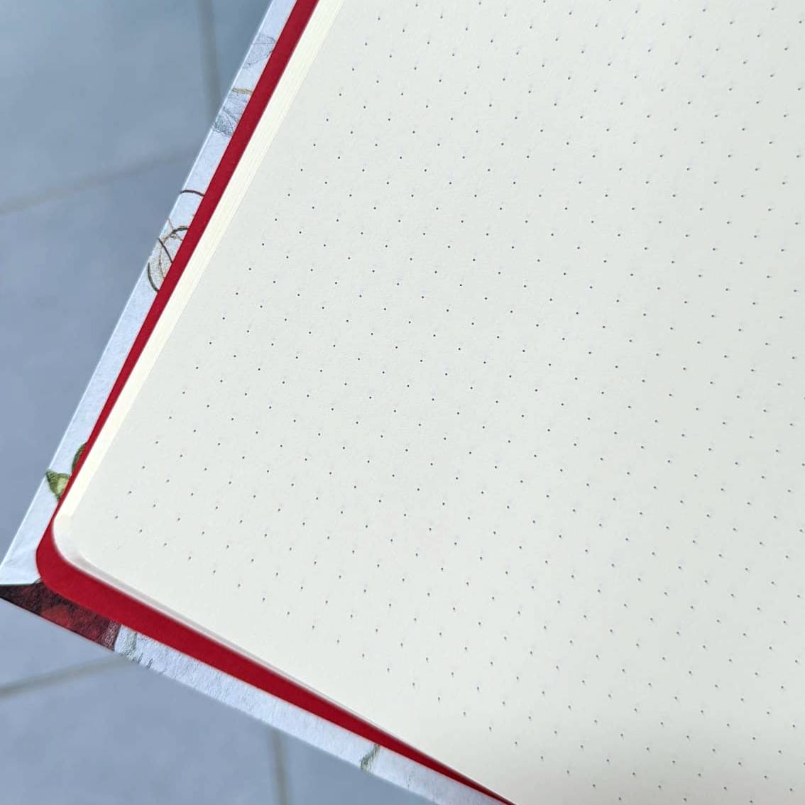 BOMO ART | Cuaderno Bullet Journal Malla puntos A5 Cuero - Roses - Imagen 4
