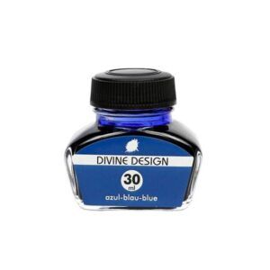 DIVINE DESIGN | Tintero Vidrio 30 ml – Azul Real