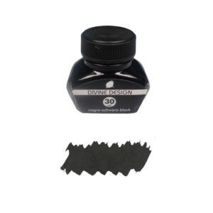 DIVINE DESIGN | Tintero Vidrio 30 ml – Negro
