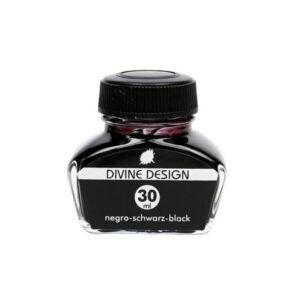 DIVINE DESIGN | Tintero Vidrio 30 ml – Negro