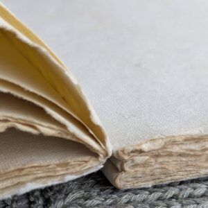 EPIGRAM | Cuaderno A6 Liso Artesanal Algodón - Old Book Parchment