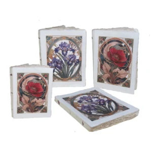 EPIGRAM | Cuaderno A5 Liso Artesanal Algodón - Art Nouveau
