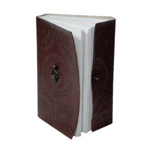 EPIGRAM | Cuaderno A5 Liso Artesanal Algodón - Leather Lock