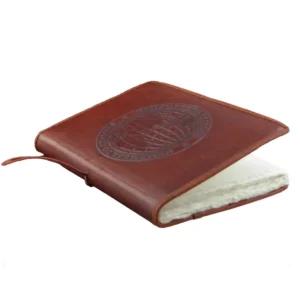 EPIGRAM | Cuaderno A5 Liso Artesanal Algodón - Leather Globe World Map