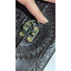 EPIGRAM | Cuaderno A5 Liso Artesanal Algodón - Leather Lock