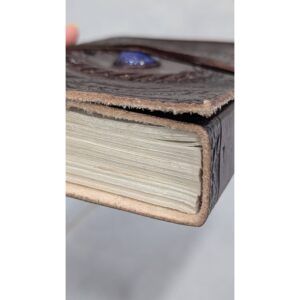EPIGRAM | Cuaderno A6 Liso Artesanal Algodón - Leather Onyx Stone