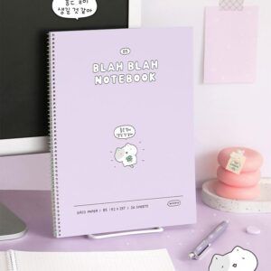 ICONIC | Cuaderno Cuadriculado B5 BLAH BLAH - 08 Lavender