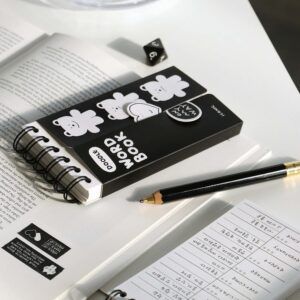 ICONIC | Cuaderno Estudio Word Book A6 DOODLE - 02 Black