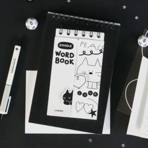ICONIC | Cuaderno Estudio Word Book A6 DOODLE - 01 White
