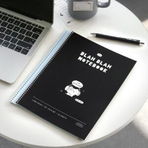 ICONIC | Cuaderno Rayado B5 BLAH BLAH - 04 Black