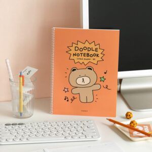 ICONIC | Cuaderno Rayado B5 DOODLE - 04 Orange