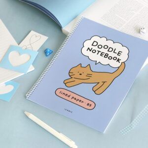 ICONIC | Cuaderno Rayado B5 DOODLE - 02 Soft Blue