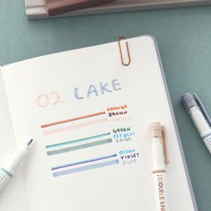 ICONIC | Pack 3 Rotuladores doble punta DOUBLE LINE - 02 Lake