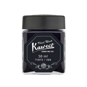 KAWECO | Tintero de cristal 50 ml Black Pearl - Negro