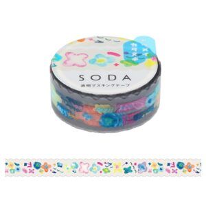 KING JIM | Masking Tape 15 mm x 5 m SODA - Petal