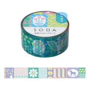 KING JIM | Masking Tape 20 mm x 4 m SODA - Retro