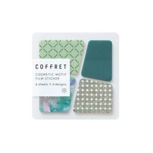 KING JIM | Pegatinas Coffret COSMETIC MOTIF - Film Sticker Peacock Green
