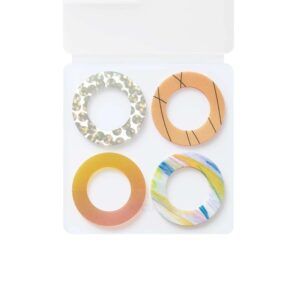 KING JIM | Pegatinas Coffret COSMETIC MOTIF - Ring Apricot Orange